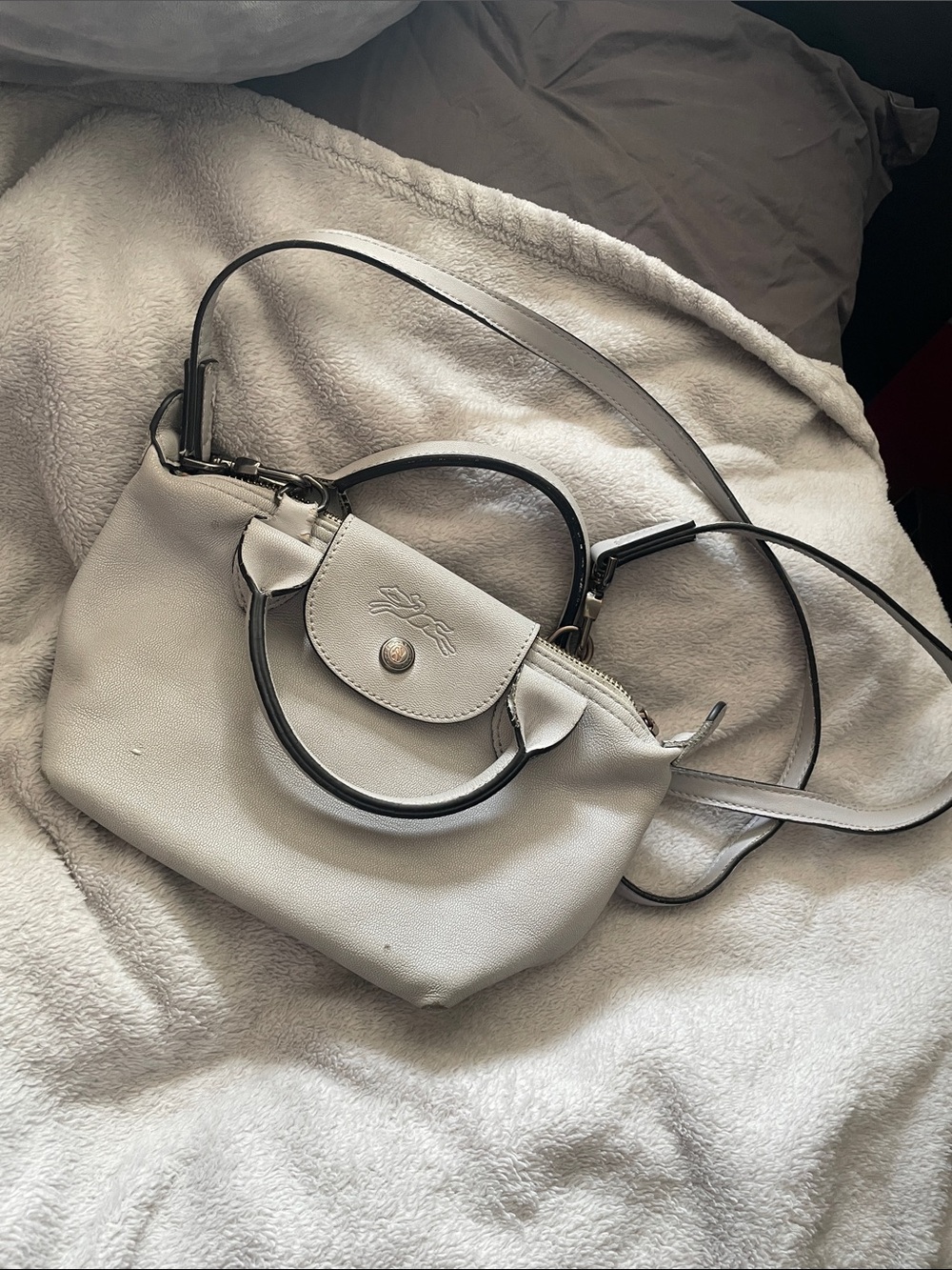 LONGCHAMP | Le Pliage XS Leather Bag *flawed